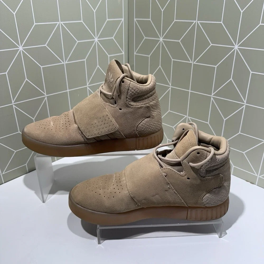 Adidas Tubular Invader Strap Khaki Size 5.5